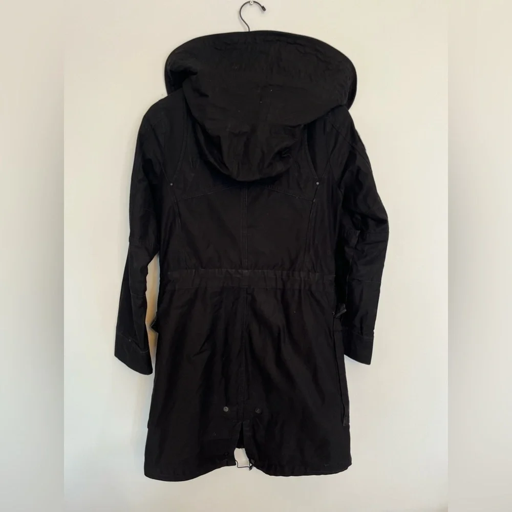 G-Star Raw Black Hooded Parka Jacket size small - Picture 2 of 9